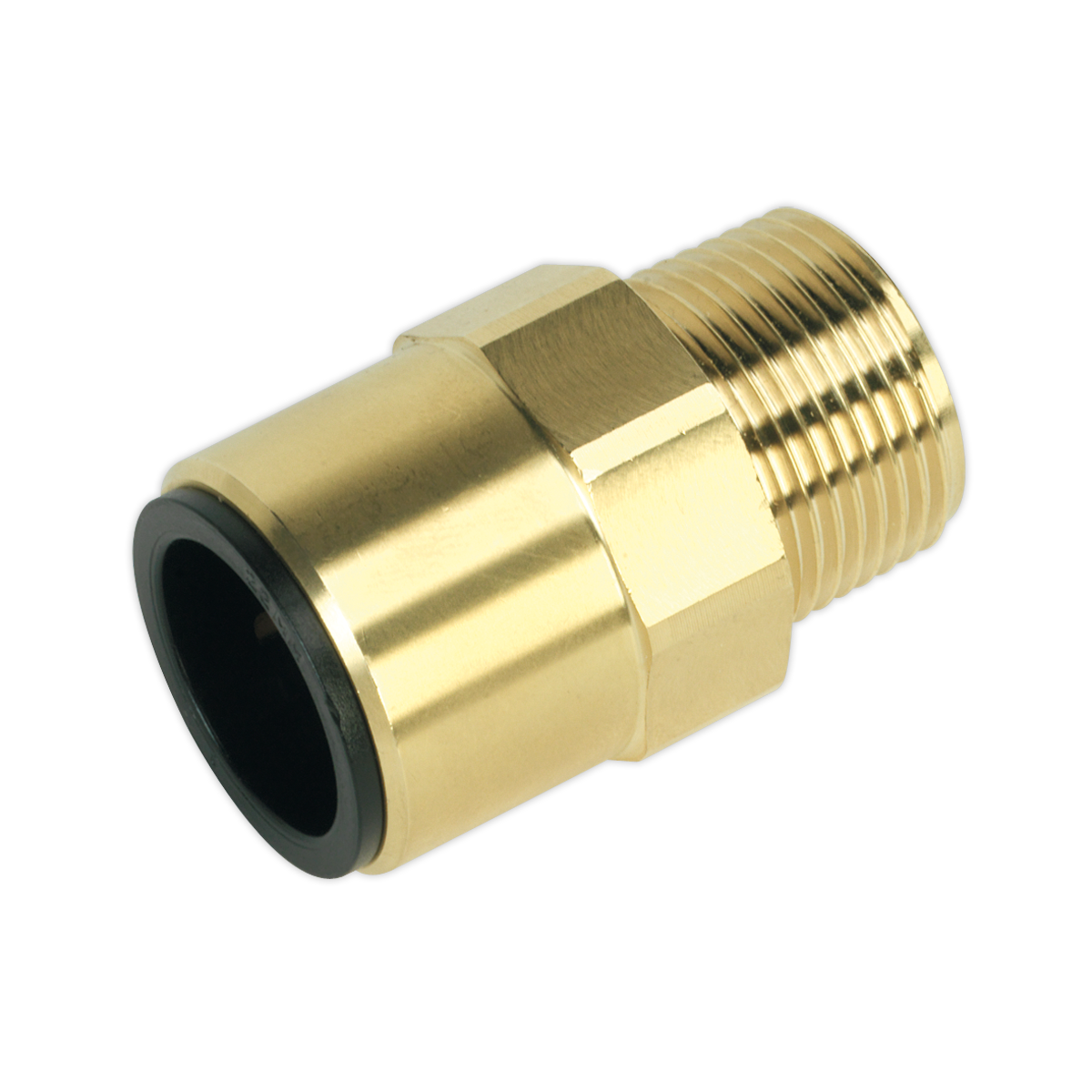 Sealey CAS22BSA 22mm x 3/4"BSPT Brass Straight Adaptor