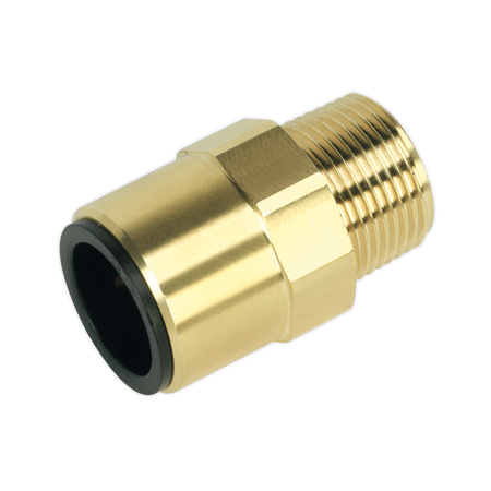 Sealey CAS22BSA 22mm x 3/4"BSPT Brass Straight Adaptor