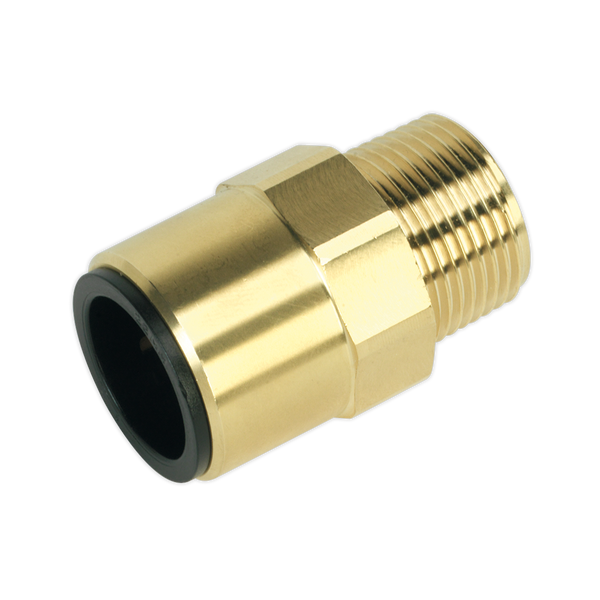 Sealey CAS22BSA 22mm x 3/4"BSPT Brass Straight Adaptor