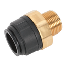 Sealey CAS28BSA 28mm x 1"BSPT Brass Straight Adaptor