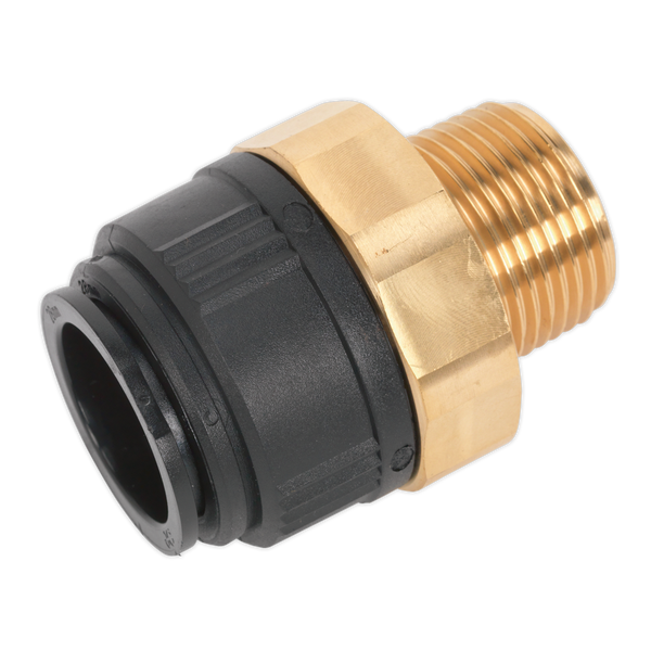 Sealey CAS28BSA 28mm x 1"BSPT Brass Straight Adaptor