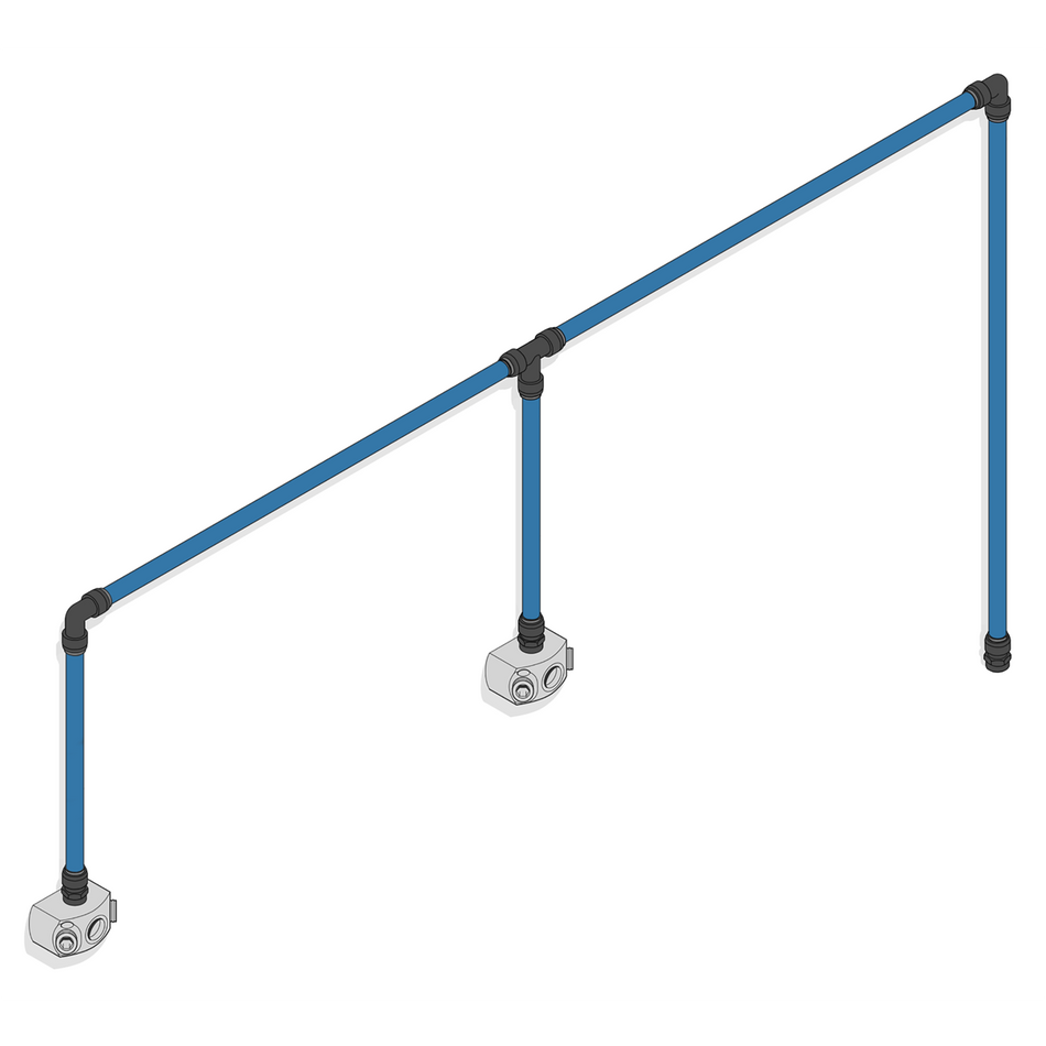 Sealey CASKIT2 Speedfit 12m 2-Drop Air Supply System Kit