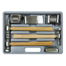 Sealey CB507 7pc Drop-Forged Panel Beating Set with Hickory Shafts