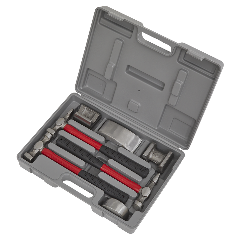 Sealey CB707 7pc Drop-Forged Panel Beating Set with Fibreglass Shafts