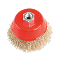 Sealey CBC100 ‚àö√â√Ä√∫100mm Brassed Steel Cup Brush M14 x 2mm