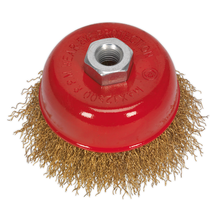 Sealey CBC752 â€šÃ Ã¶âˆšÃ¢âˆšÃ„âˆšâˆ«75mm Brassed Steel Cup Brush M14 x 2mm