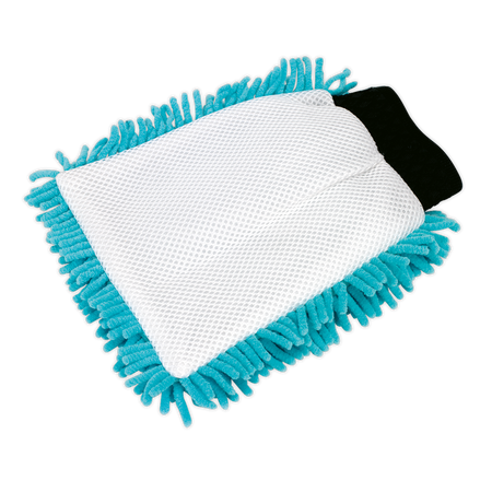 Sealey CC77 2-in-1 Shaggy Microfibre Mitt