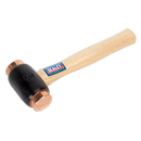 Sealey CFH04 4.3lb Copper Faced Hammer with Hickory Shaft