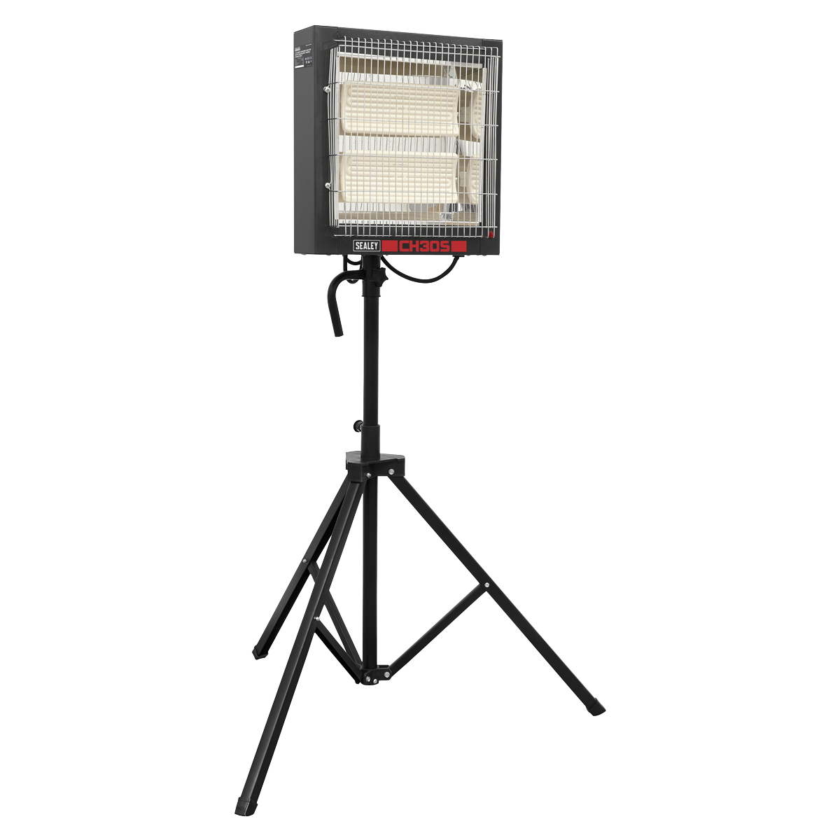 Sealey CH30S 1.4/2.8kW Ceramic Heater with Telescopic Tripod Stand 230V