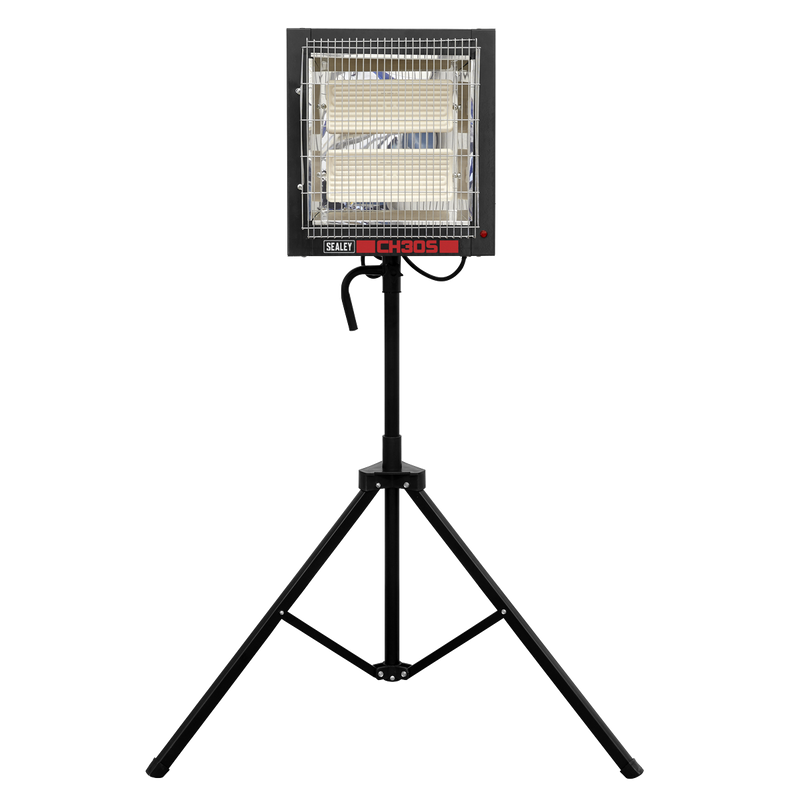Sealey CH30S 1.4/2.8kW Ceramic Heater with Telescopic Tripod Stand 230V