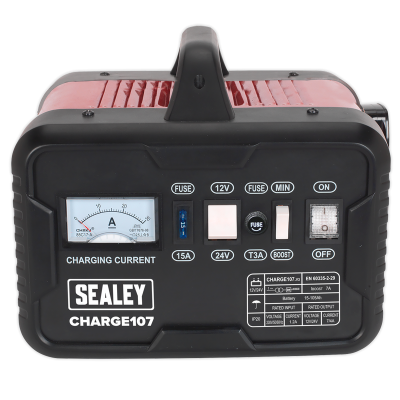 Sealey CHARGE107 11A 12/24V Battery Charger