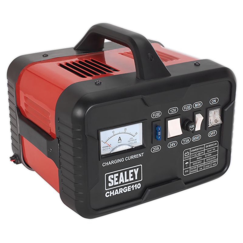 Sealey CHARGE110 14A 12V/24V Battery Charger