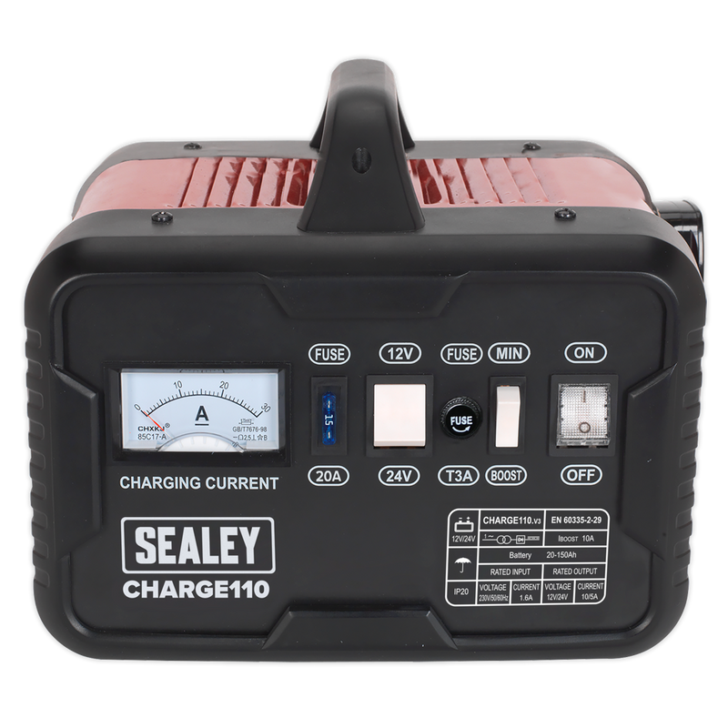 Sealey CHARGE110 14A 12V/24V Battery Charger