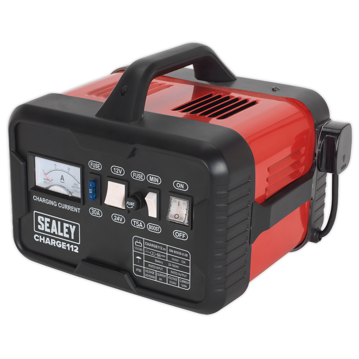 Sealey CHARGE112 16A 12/24V Battery Charger
