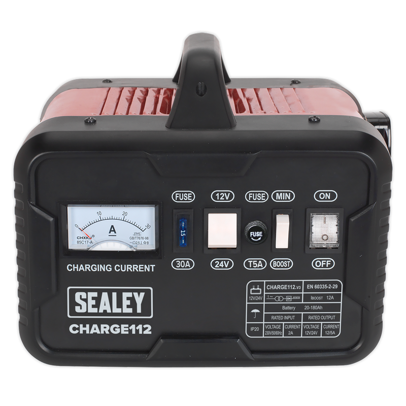 Sealey CHARGE112 16A 12/24V Battery Charger