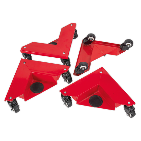 Sealey CM4 Set of 4 Corner Transport Dollies - 150kg Capacity