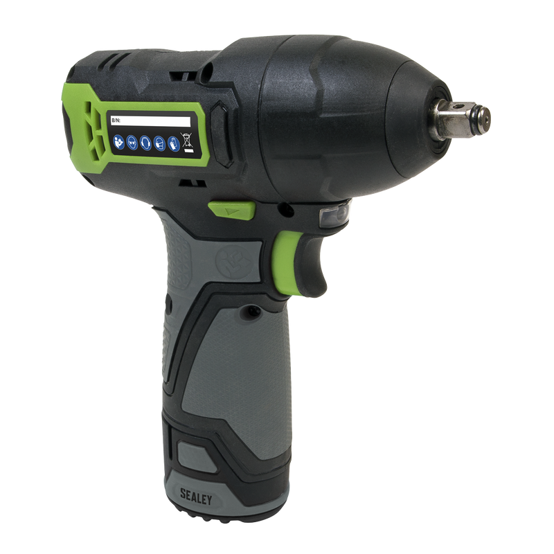 Sealey CP108VCIW 10.8V 2Ah SV10.8 Series 3/8"Sq Drive Cordless Impact Wrench Kit