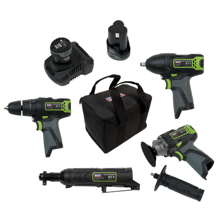 Sealey CP108VCOMBO1 4 x 10.8V SV10.8 Series Cordless Combo Kit - 2 Batteries