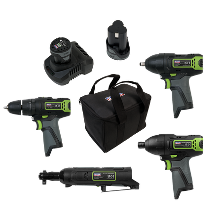 Sealey CP108VCOMBO2 4 x 10.8V SV10.8 Series Cordless Combo Kit - 2 Batteries