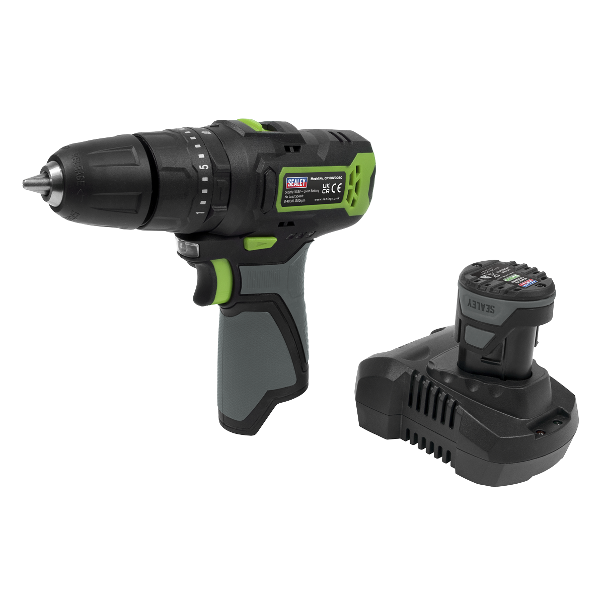 Sealey CP108VDD 10.8V 2Ah SV10.8 Series ‚àö√â√Ä√∫10mm Cordless Hammer Drill/Driver Kit