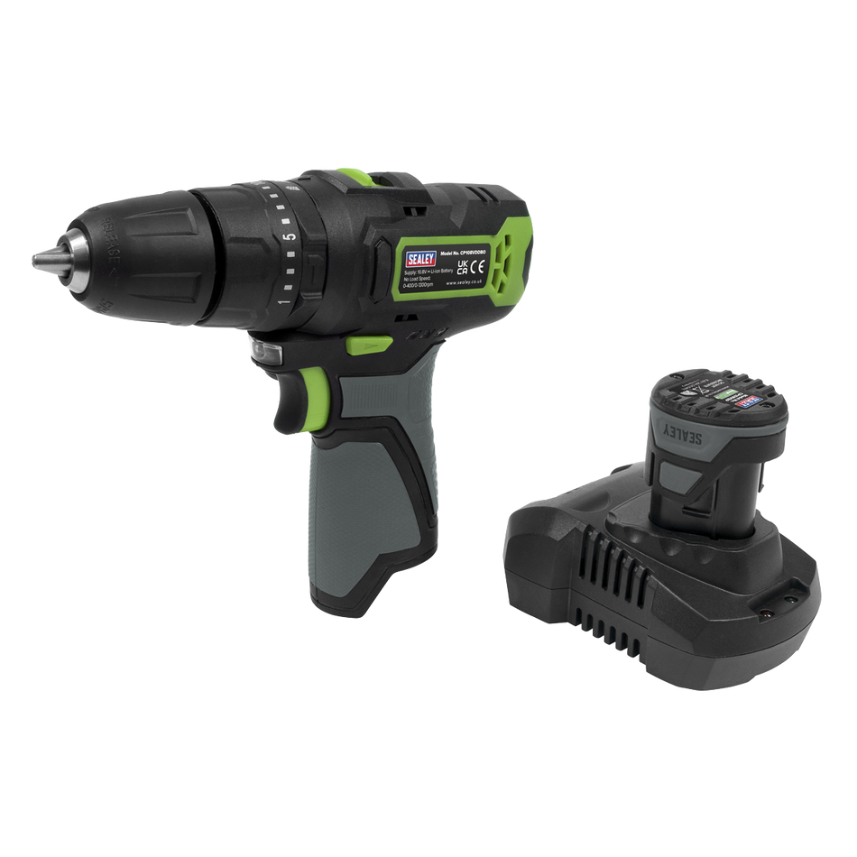 Sealey CP108VDD 10.8V 2Ah SV10.8 Series ‚àö√â√Ä√∫10mm Cordless Hammer Drill/Driver Kit