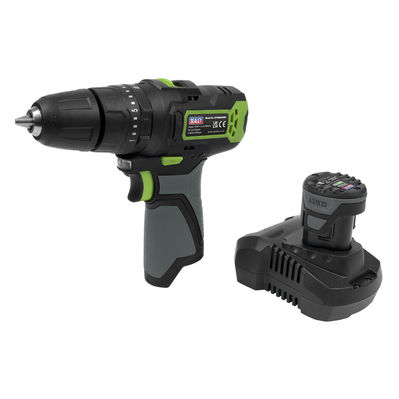 Sealey CP108VDD 10.8V 2Ah SV10.8 Series √ÉÀú10mm Cordless Hammer Drill/Driver Kit
