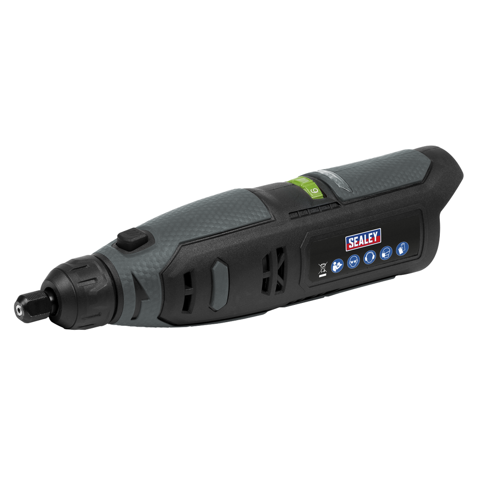 Sealey CP108VMGBO 10.8V SV10.8 Series Cordless Multipurpose Mini Grinder & 50pc Accessory Kit - Body Only