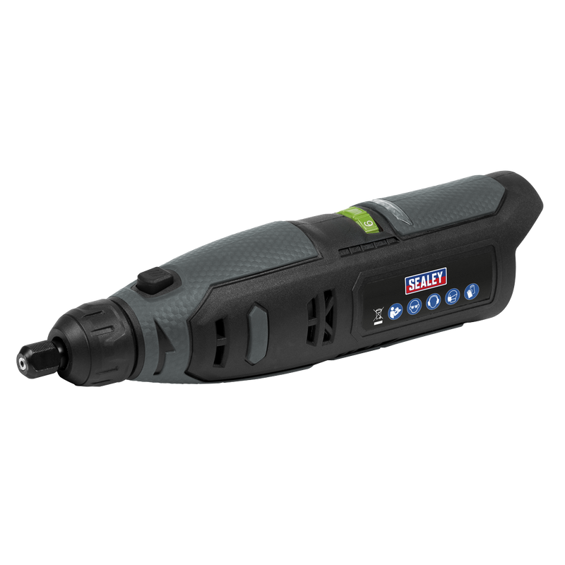 Sealey CP108VMGBO 10.8V SV10.8 Series Cordless Multipurpose Mini Grinder & 50pc Accessory Kit - Body Only