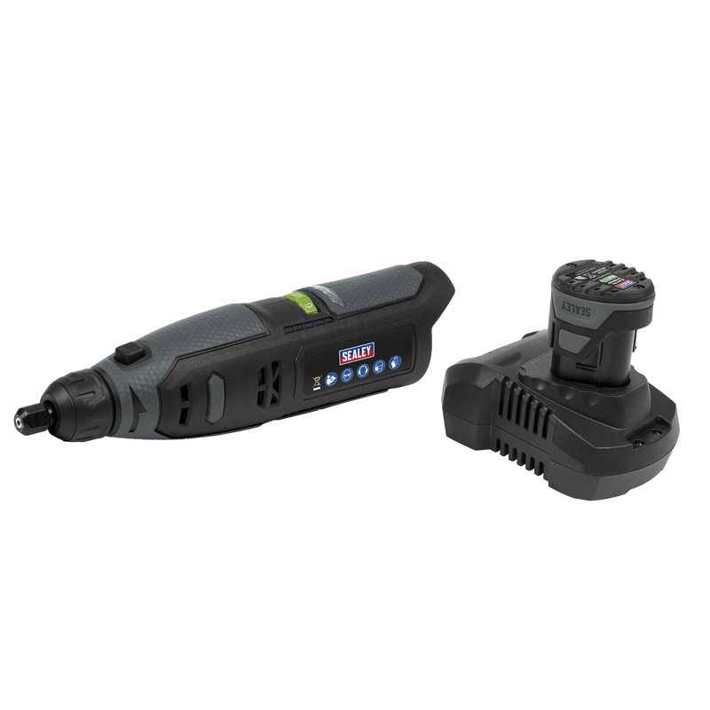 Sealey CP108VMG 10.8V 2Ah SV10.8 Series Cordless Multipurpose Mini Grinder Kit