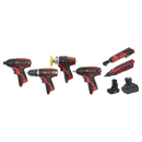 Sealey CP1200COMBO2 6 x 12V SV12 Series Cordless Power Tool Combo Kit