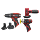 Sealey CP1200COMBO7 3 x 12V SV12 Series Cordless Power Tool Combo Kit