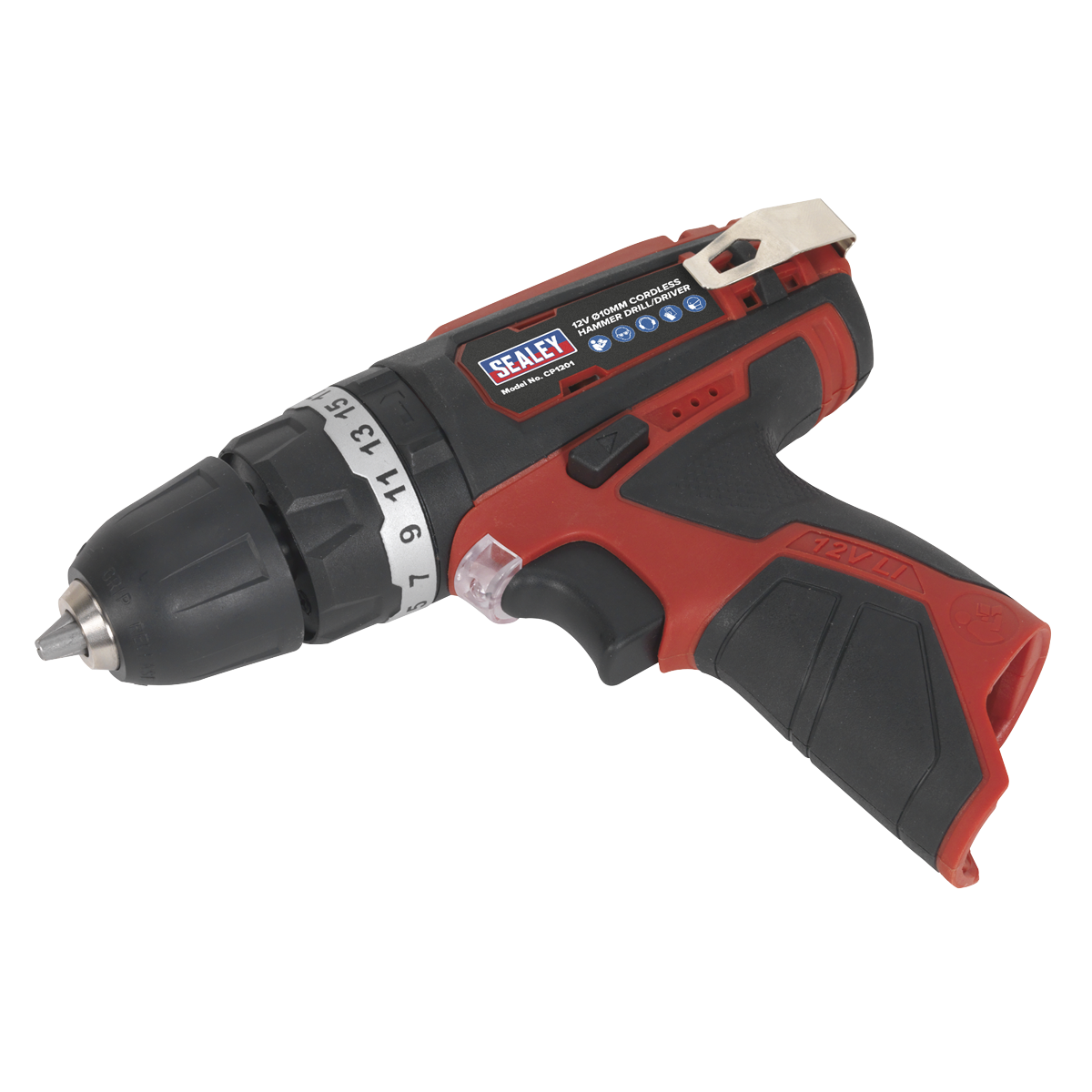 Sealey CP1201 12V SV12 Series 10mm Cordless Hammer Drill/Driver - Body Only