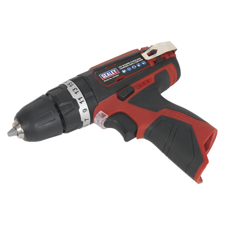 Sealey CP1201 12V SV12 Series 10mm Cordless Hammer Drill/Driver - Body Only