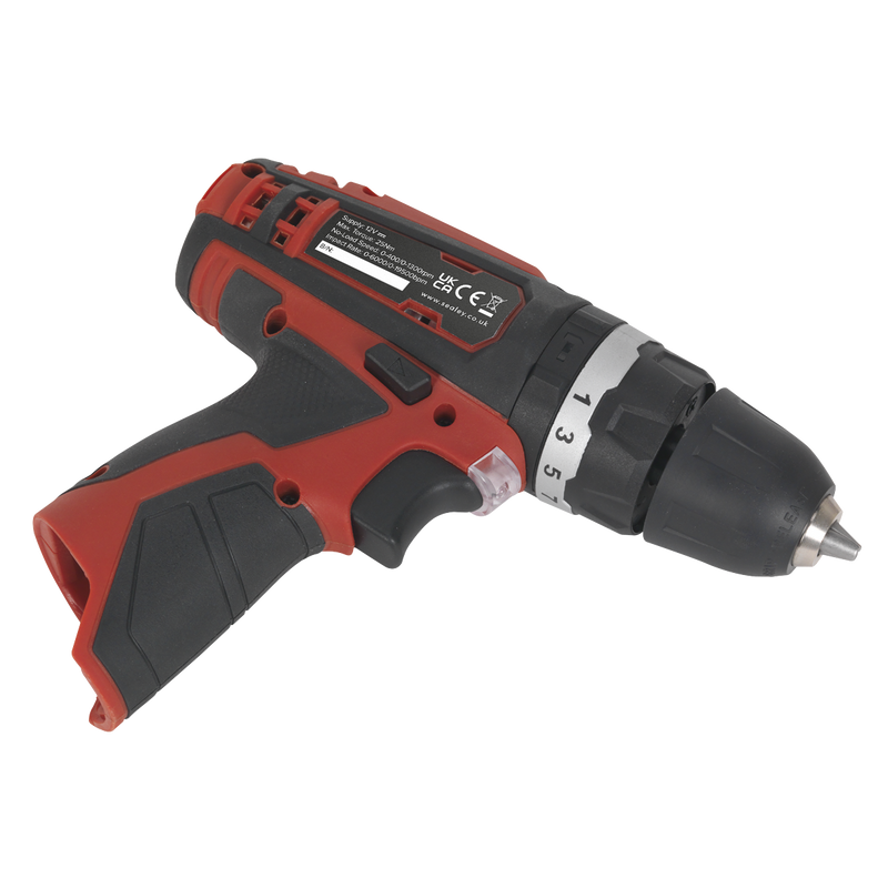 Sealey CP1201 12V SV12 Series Ø10mm Cordless Hammer Drill/Driver - Body Only