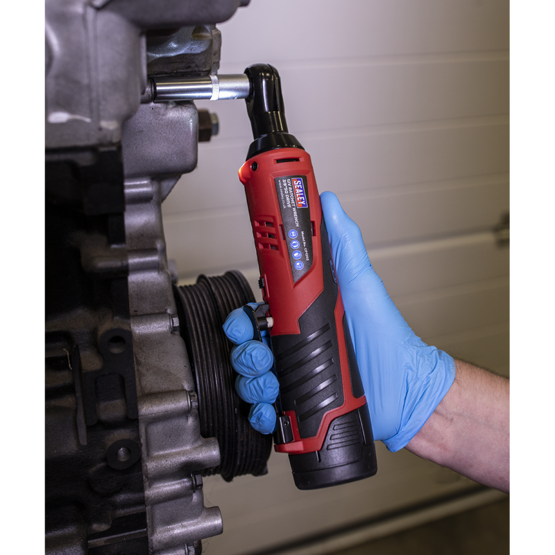 Sealey CP1202 12V SV12 Series 3/8"Sq Drive Cordless Ratchet Wrench 45Nm - Body Only