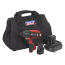 Sealey CP1203KIT 12V SV12 Series 1/4"Hex Drive Impact Driver Kit - 2 Batteries