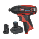 Sealey CP1203KIT 12V SV12 Series 1/4"Hex Drive Impact Driver Kit - 2 Batteries
