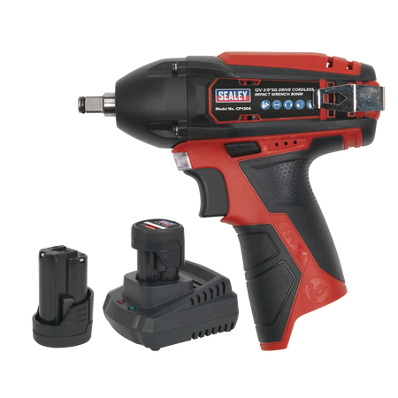 Sealey CP1204KIT 12V SV12 Series 3/8"Sq Drive Impact Wrench Kit - 2 Batteries