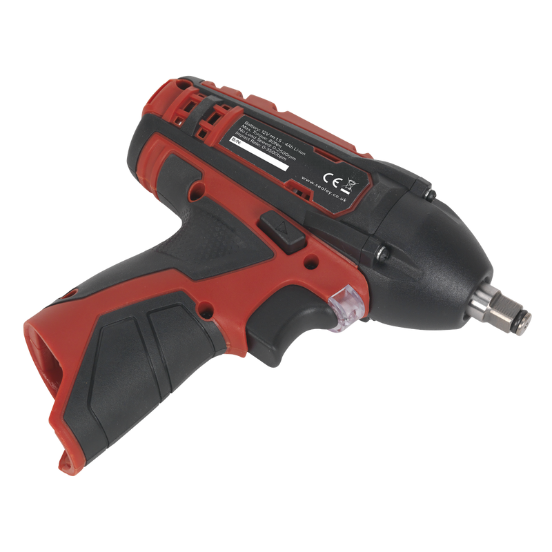 Sealey CP1204 12V SV12 Series 3/8"Sq Drive Cordless Impact Wrench 80Nm - Body Only