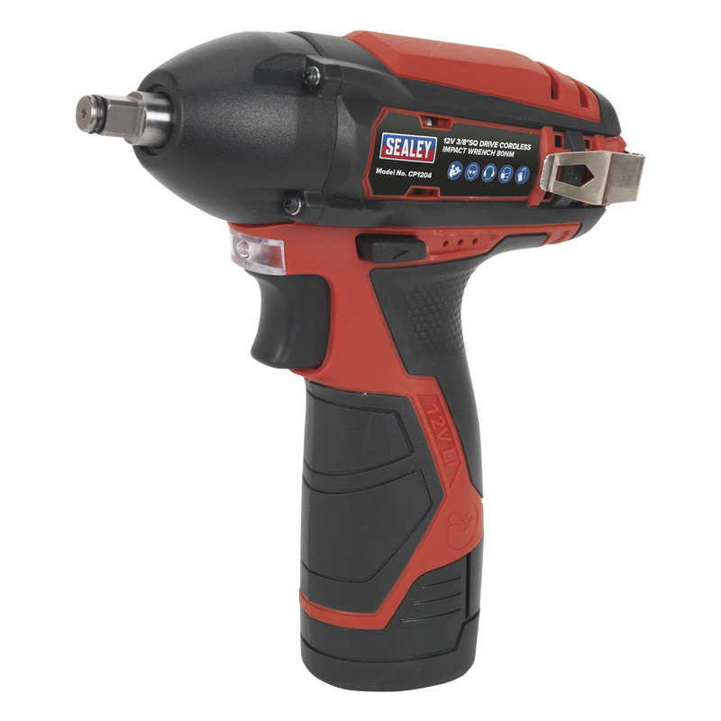 Sealey CP1204KIT 12V SV12 Series 3/8"Sq Drive Impact Wrench Kit - 2 Batteries