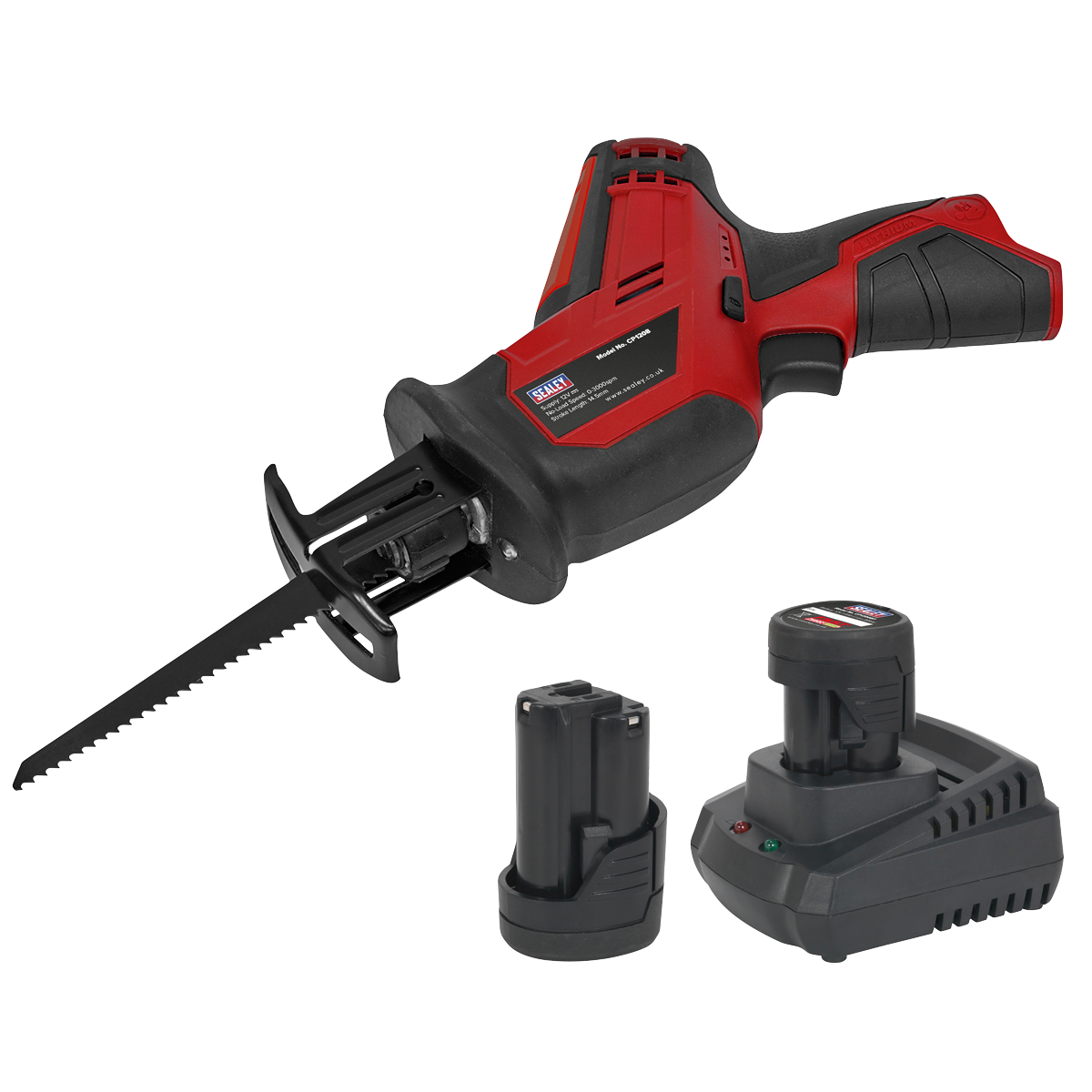 Sealey CP1208KIT 12V SV12 Series Cordless Reciprocating Saw - 2 Batteries