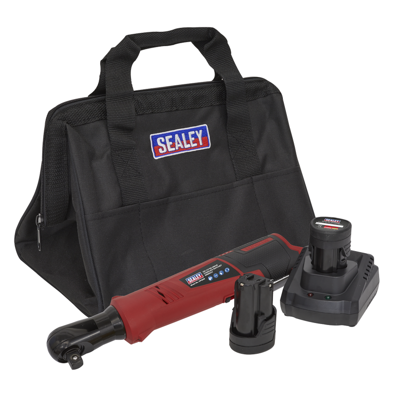 Sealey CP1209KIT 12V SV12 Series 1/2"Sq Drive Cordless Ratchet Wrench Kit - 2 Batteries