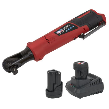 Sealey CP1209KIT 12V SV12 Series 1/2"Sq Drive Cordless Ratchet Wrench Kit - 2 Batteries