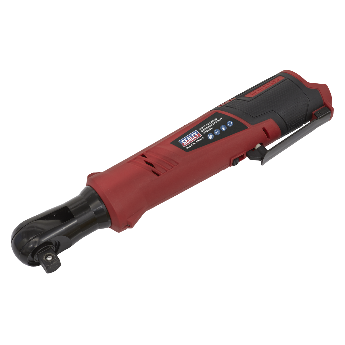 Sealey CP1209 12V SV12 Series 1/2"Sq Drive Cordless Ratchet Wrench 80Nm - Body Only