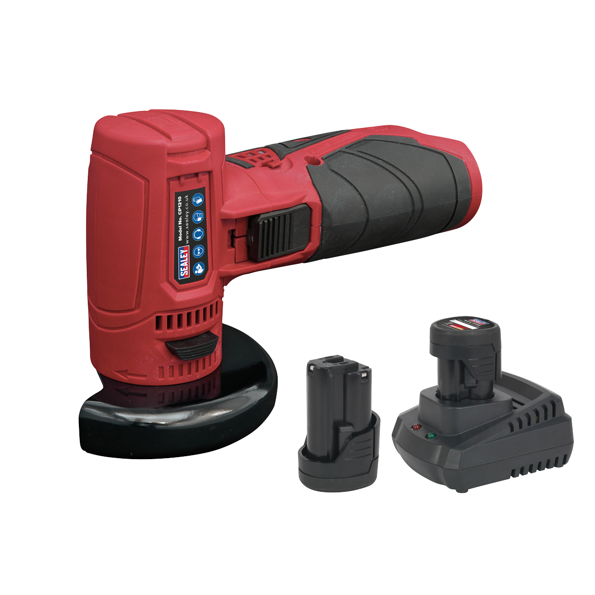 Sealey CP1210KIT 12V SV12 Series 75mm Angle Grinder Kit - 2 Batteries