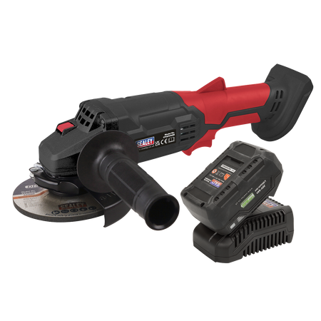 Sealey CP20VAGBKIT1 20V 4Ah SV20 Series 115mm Cordless Angle Grinder Kit