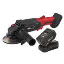 Sealey CP20VAGBKIT1 20V 4Ah SV20 Series 115mm Cordless Angle Grinder Kit