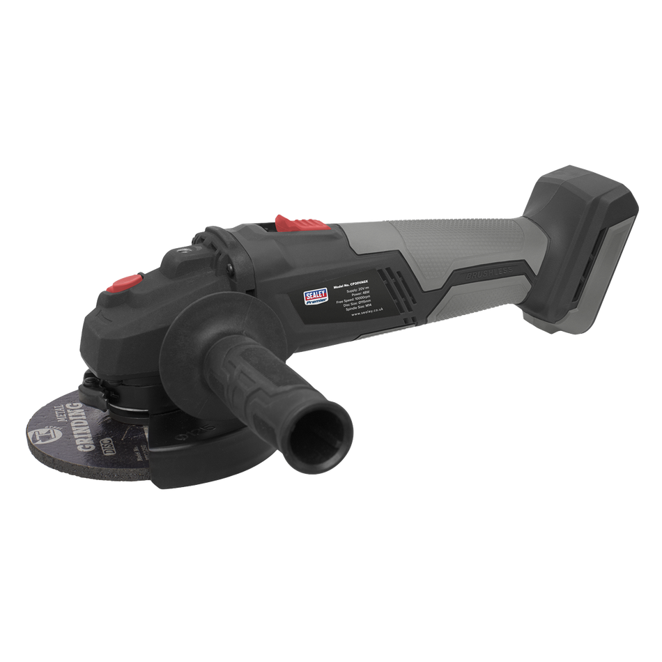Sealey CP20VAGX 20V SV20 Series 115mm Brushless Angle Grinder - Body Only