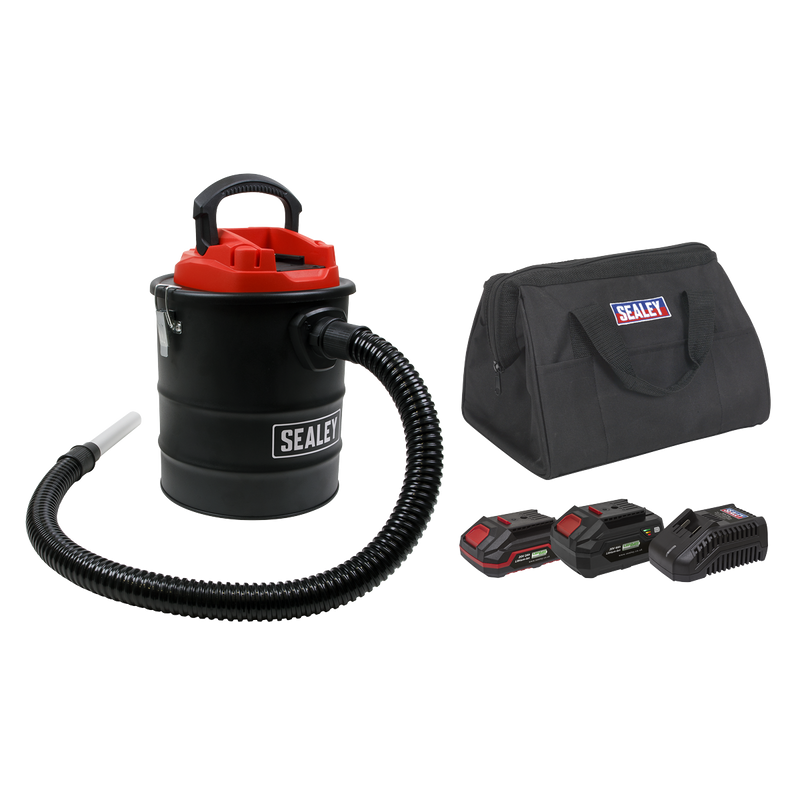 Sealey CP20VAVKIT 20V SV20 Series 15L Handheld Ash Vacuum Cleaner Kit - 2 Batteries