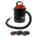 Sealey CP20VAVKIT 20V SV20 Series 15L Handheld Ash Vacuum Cleaner Kit - 2 Batteries
